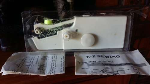 E-Z portable battery operated sewing machine